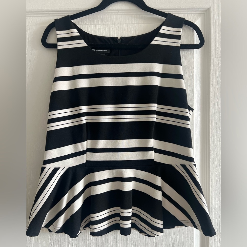INC International- Peplum Sleeveless Top